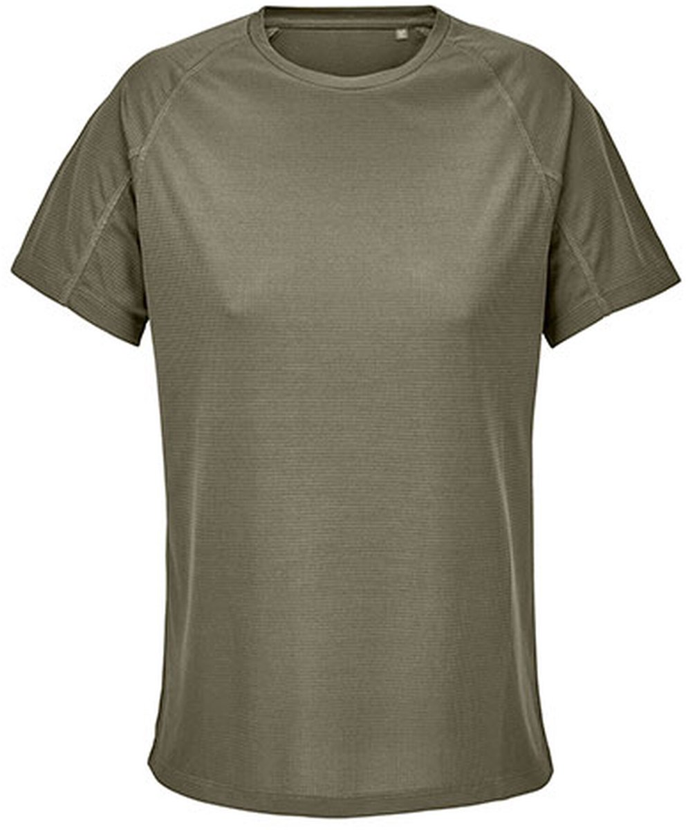 SOL'S Women´s Raglan Sleeve T-Shirt Vortex L04788 - Army - S