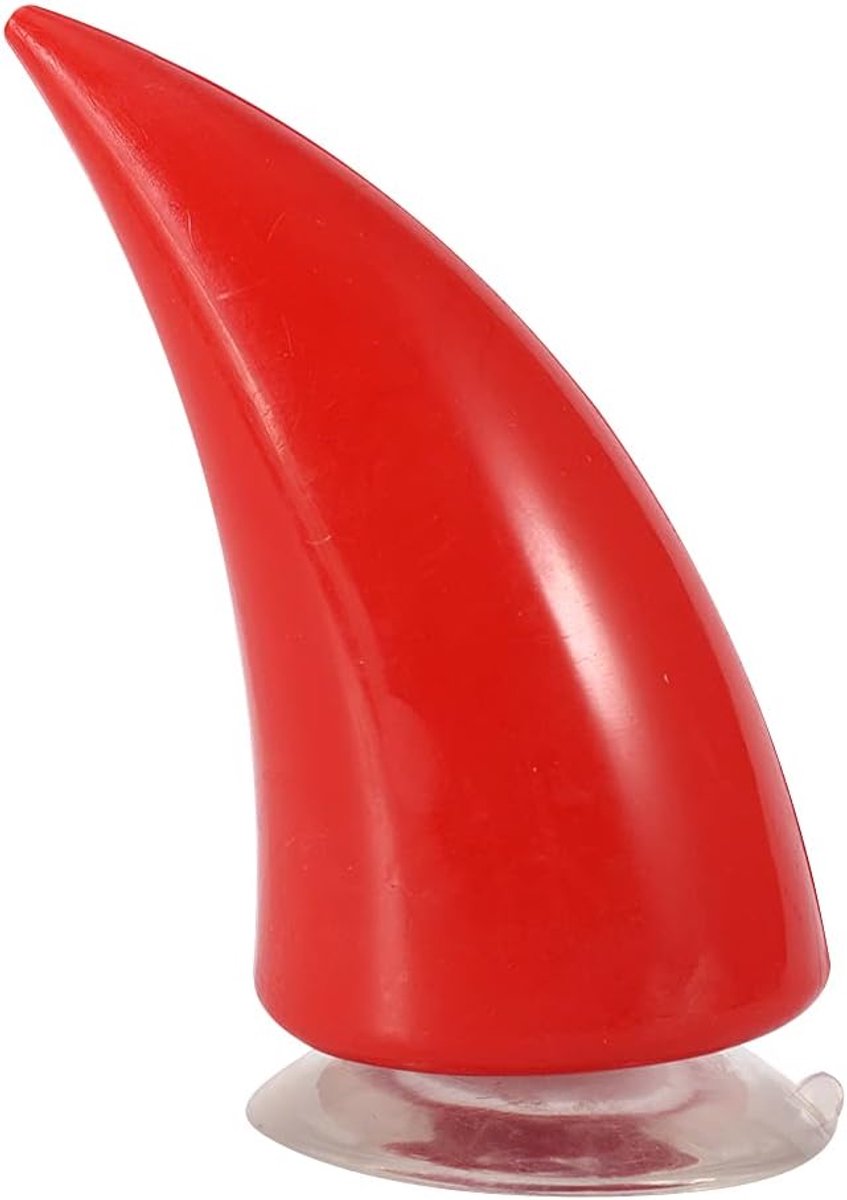 Duivelshoorns voor Helm, Akozon Rubber Duivel Demon Hoorn Motorhelm Duivel Met Sucker(rood)