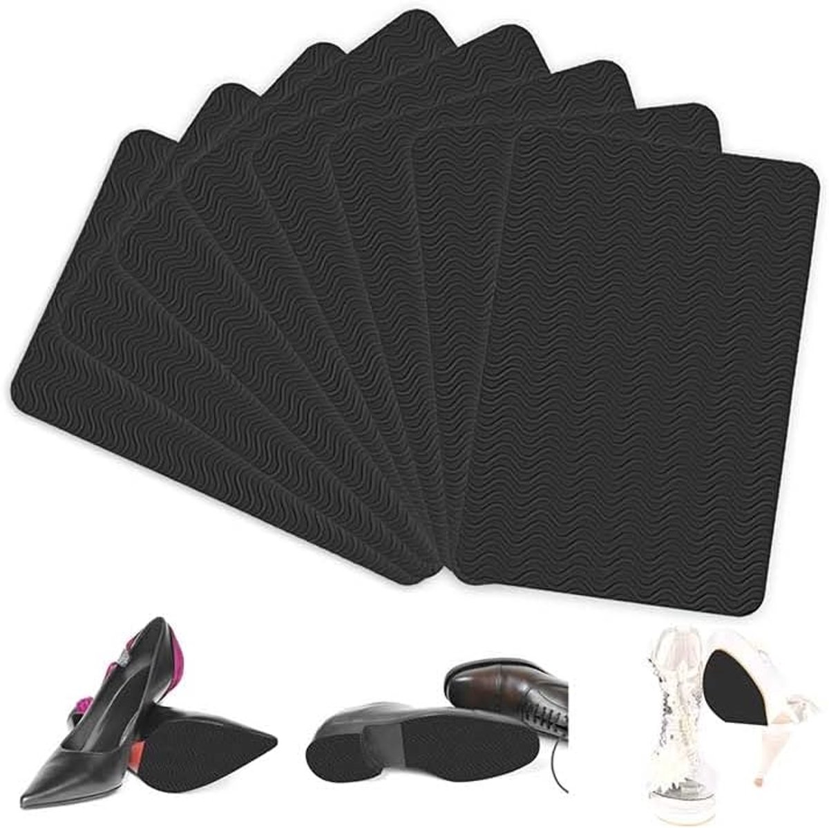8 stuks, schoenbescherming voor verschillende soorten schoenen, geluidsreductie, antislip