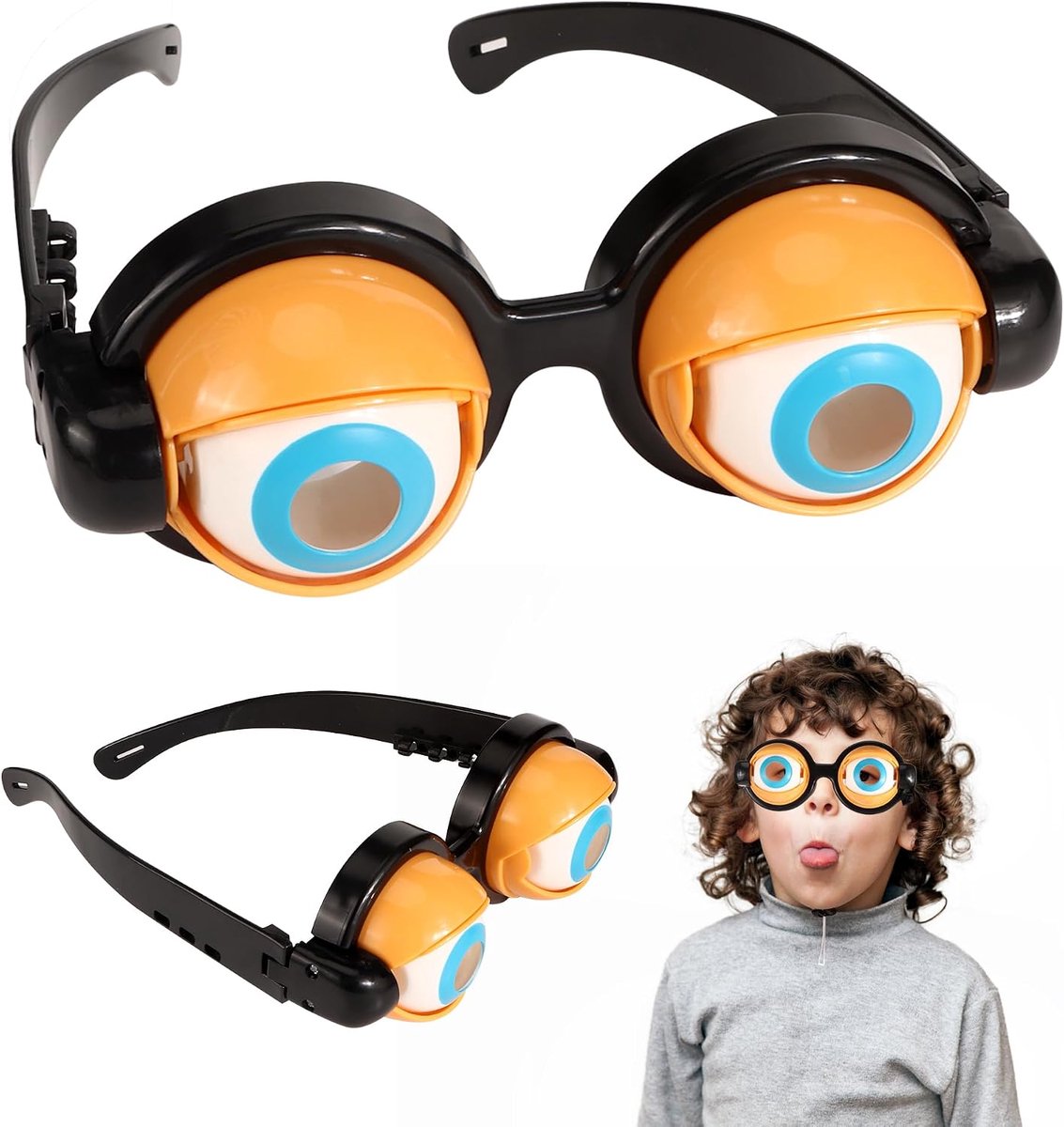 Feestbril, kinderbril, speelgoed voor Halloween, kostuumaccessoires en fotocabine rekwisieten, verjaardagsfeestgunsten, 2 stuks