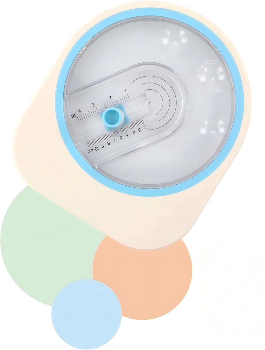 Papiersnijder, nerbeterde ronde snijder voor papierknutselwerk, geschikt voor het snijden van cirkels van 2,5 tot 10 cm. Deze roterende ronde snijder is ideaal voor scrapbooking, kaarten maken en andere knutselprojecten