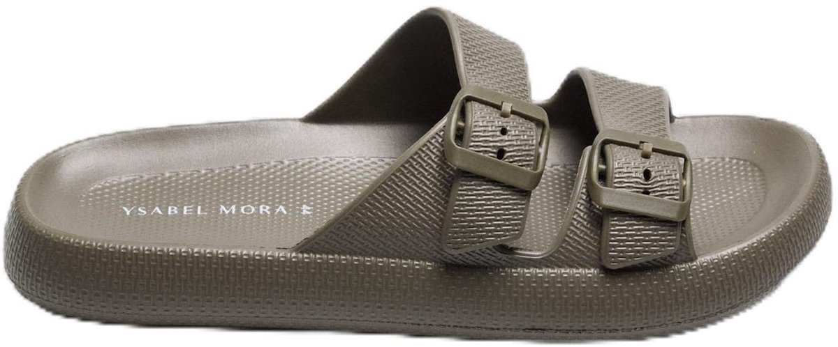 YSA - Teenslippers - Olijfgroen - 44