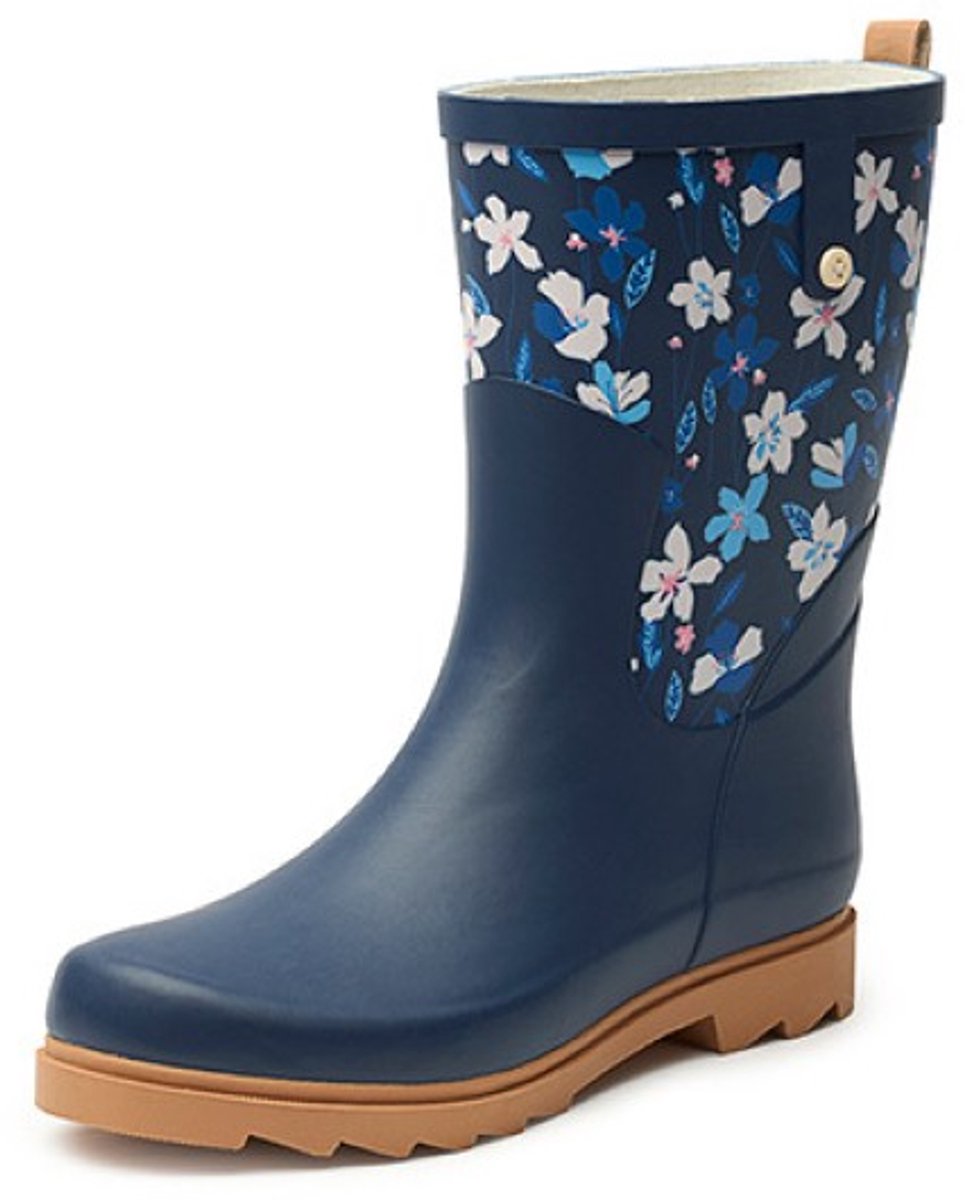 Gevavi dameslaars - rubber - Lent - blauw - kuitmodel - maat 40