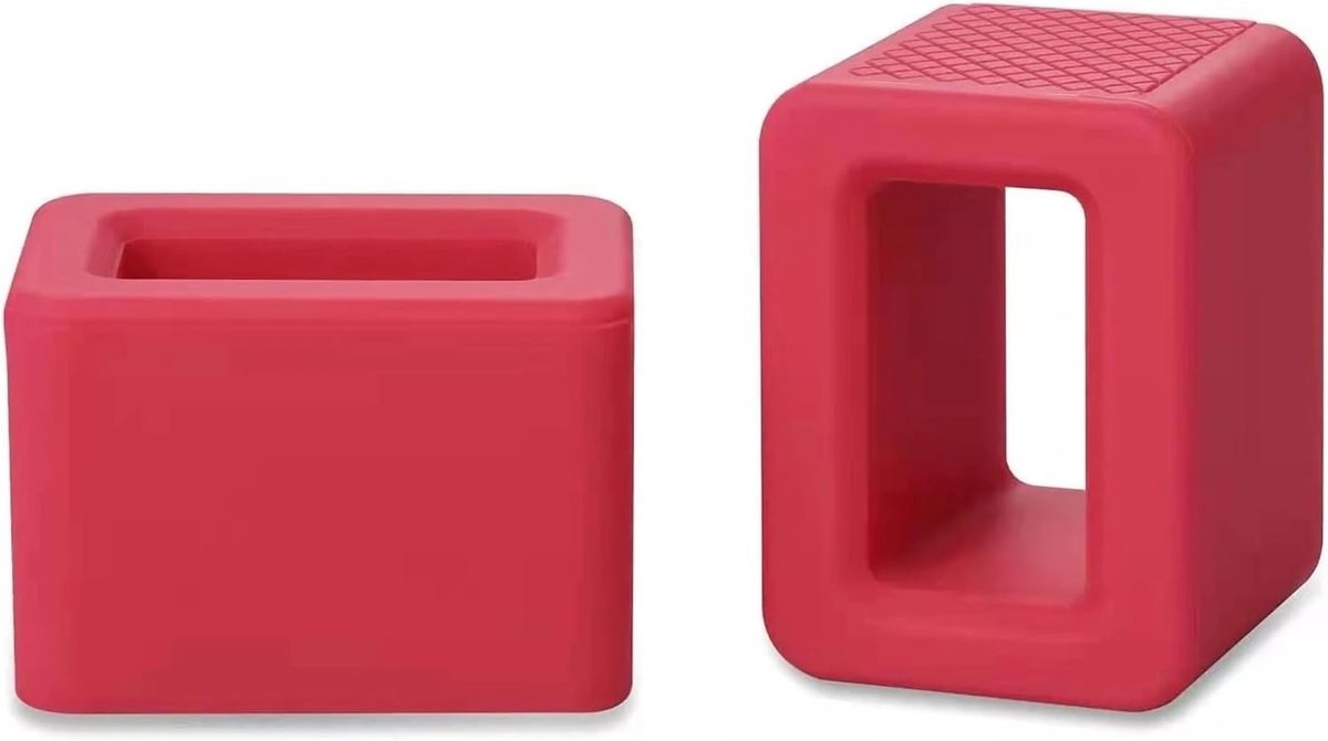 Veiligheidsgordelgesphouder, 2-pack zachte autostoelgesp booster, helpt kinderen en speciale behoeften volwassenen, houdt de riemgesp rechtop voor gemakkelijke toegang (rood)