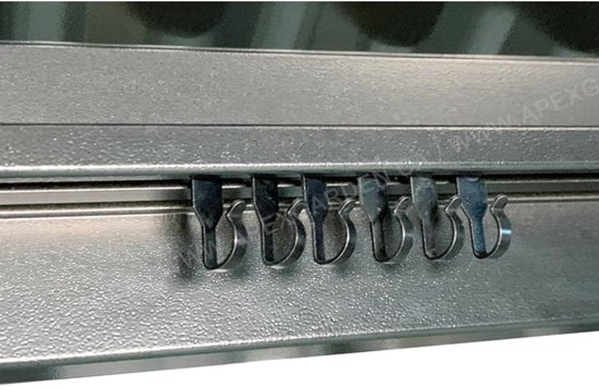 Metalen schuifgordijnrailhaken met wielen voor tuinhuisjes en muggennetten - 36 stuks
