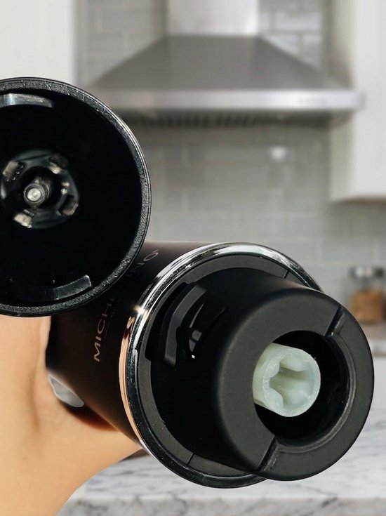 MICHELINO Staafmixer 1000 W - Hand Blender - Met 5 Snelheden Met Turbo - Roestvrijstalen Mes - Zwart/Zilver Kleur van Michelino — afbeelding 2