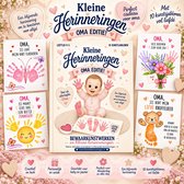 Vingerverf set OMA - 10 posters - Vingerverf - A4 - 10 stuks sjablonen - 10 x A4 + vingerverf en kwastje - Vingerverf set - Vingerverf - Cadeau verjaardag - moederdag cadeau - Poster - gepersonaliseerd cadeau - cadeau oma - kleurplaat