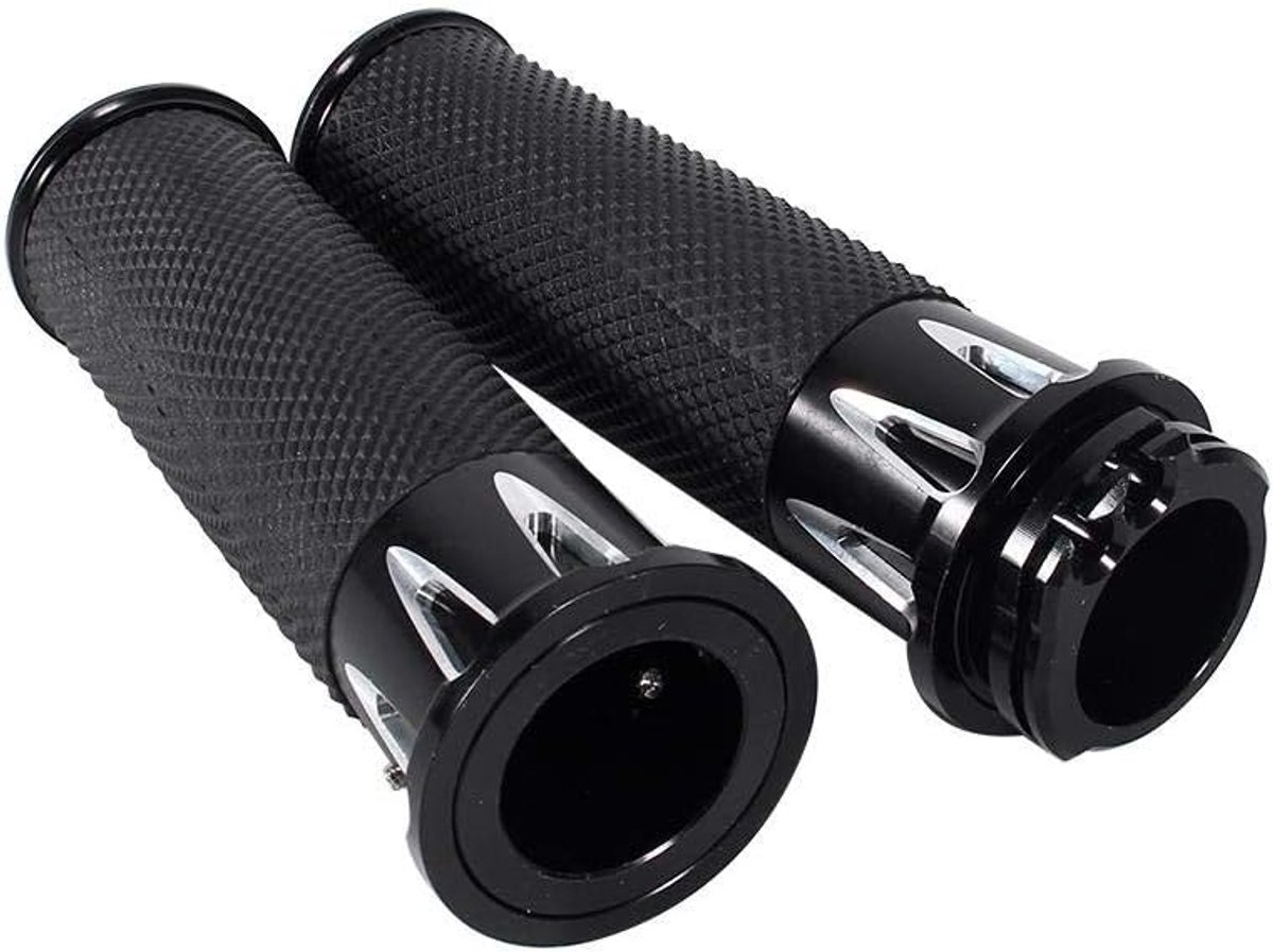 1 paar motorfiets CNC stuurgrepen, 1" 25mm zwart motorfiets stuurgrepen voor Harle y XL883 48 2004-2015 Motorfiets stuur