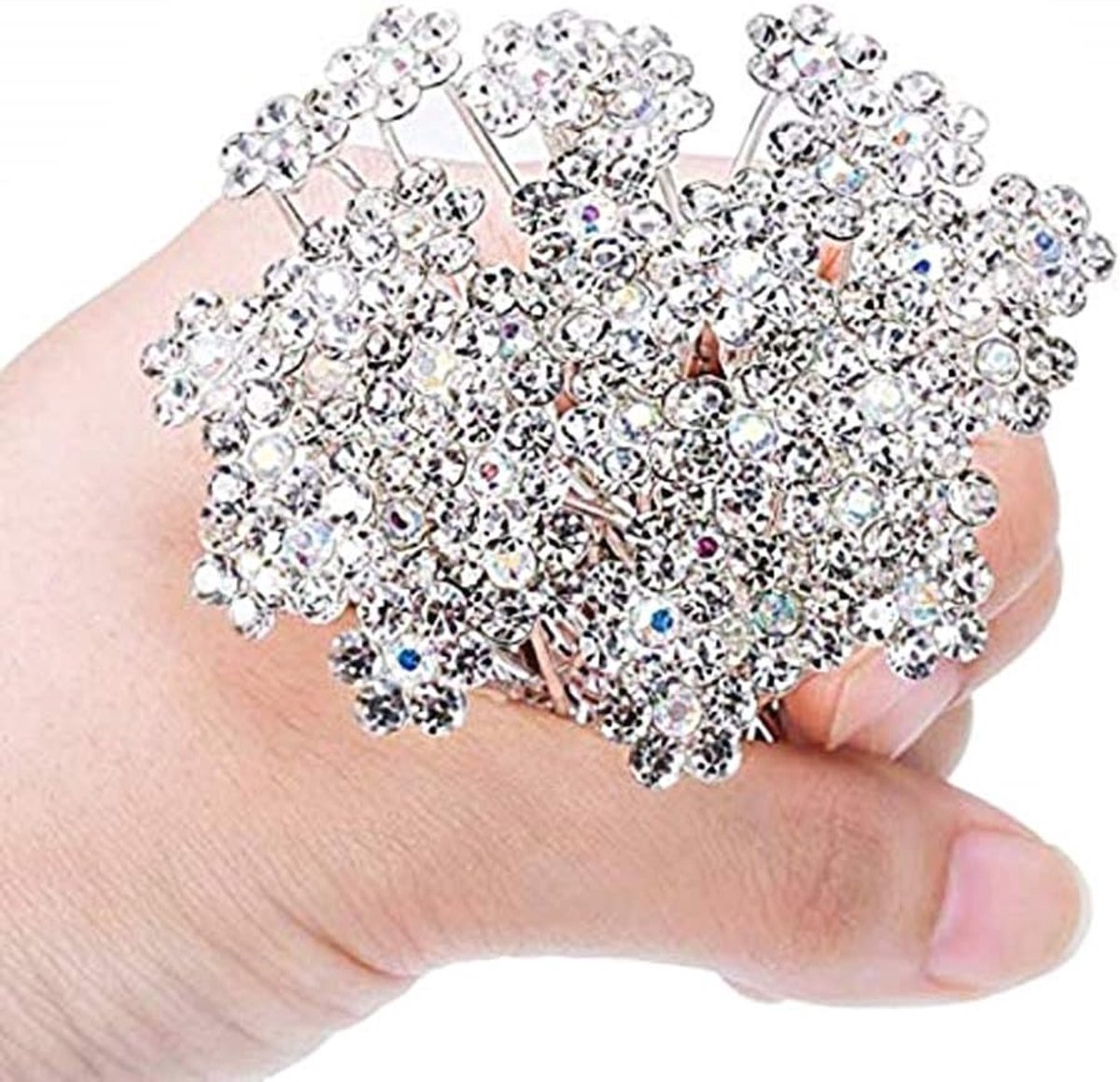 Haarspelden - bloemensteentjes - haarspeldjes - bruid - haarspeldjes - haaraccessoires - haar - bruiloft - bruidsmeisje - pak van 20 stuks - kerst- en idee