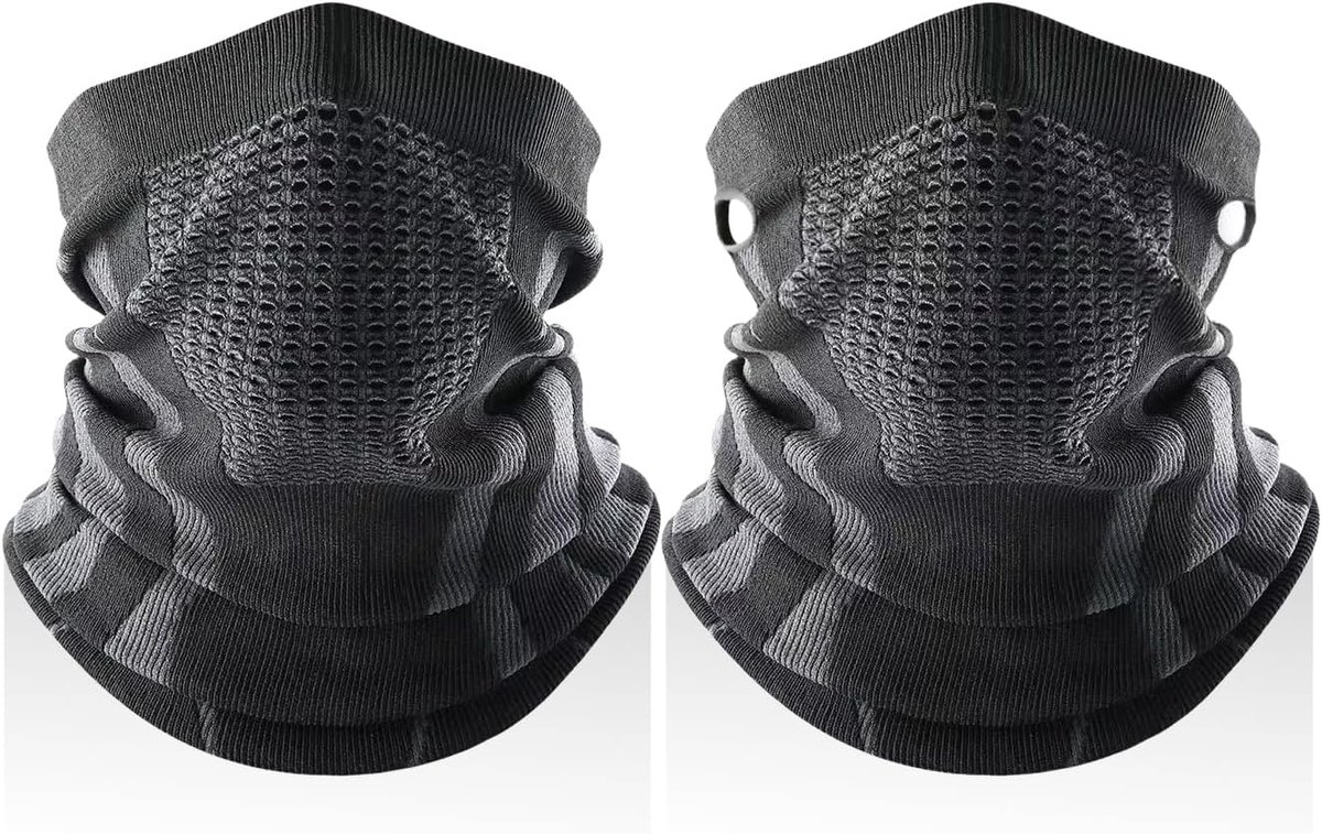 2 Maskers, Petten En Sjaals Met Dubbele Functie, Wind-En Mistbestendig, Outdoor Adventure Bescherming En Warmte Voor Skiën En Fietsen.