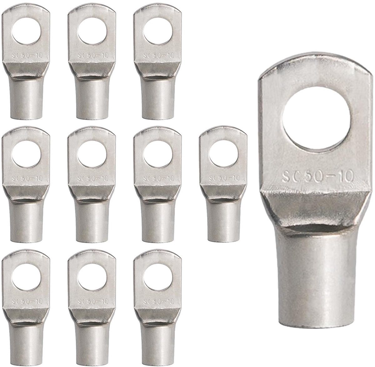 10 Kabelschoenen SC50-10, Vertind Koper, 50mm² M10