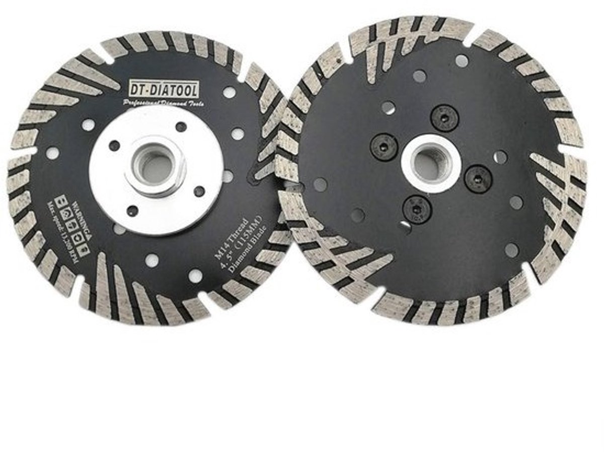 Diamant Turbo Zaagblad 4,5 inch voor Betontegels en Graniet