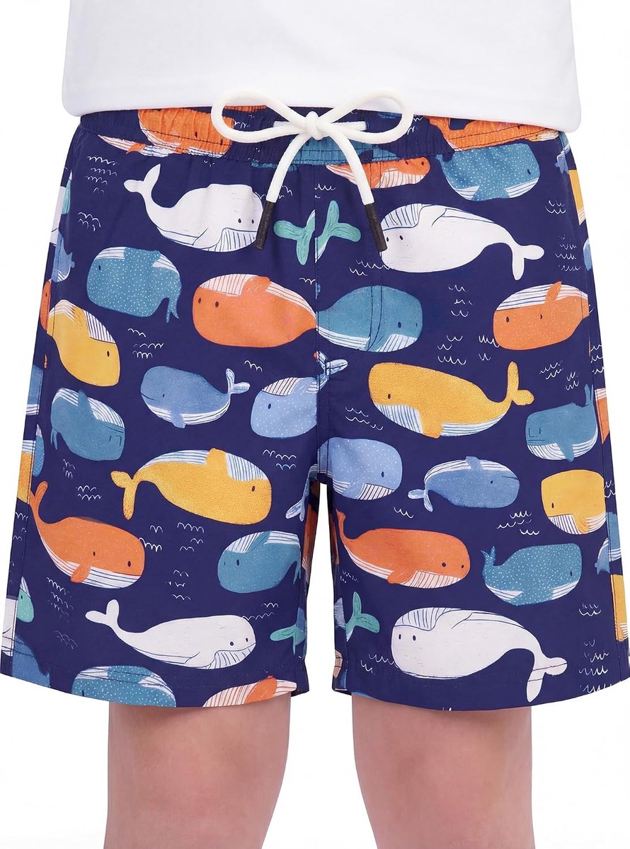 Zwembroek Snel-drogend met Rekbare Compressie Voering, Strandshorts voor Peuter, Maat 2 jaar tot 6 7 8 10 12 14 16