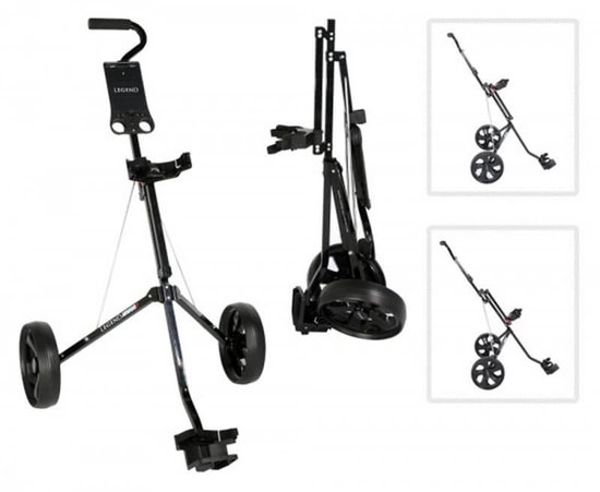 FastFold Future 1 Junior Golftrolley - 2-wiels Zwart van FastFold — afbeelding 2