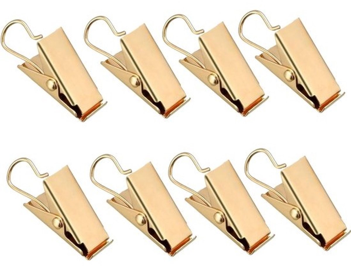 Dailygoods- Gordijnclips 60 Stuks - Metalen Gordijnhaken - Heavy-Duty Haakclipset - Voor Gordijnen/Fotos/Kunstnijverheid - Duurzaam Ontwerp - Eenvoudige Installatie
