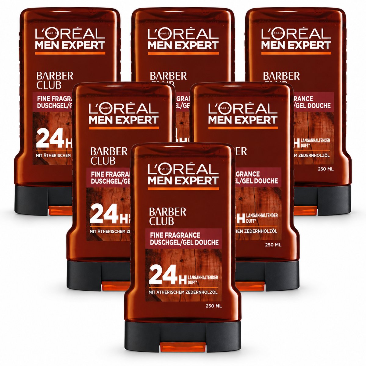 L'Oreal Men Expert - Showergel - Barber Club - 6X250ml