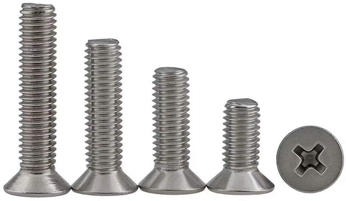 Machineschroeven Phillips Schroef In Roestvrij Staal, M4*5mm,50 stuks