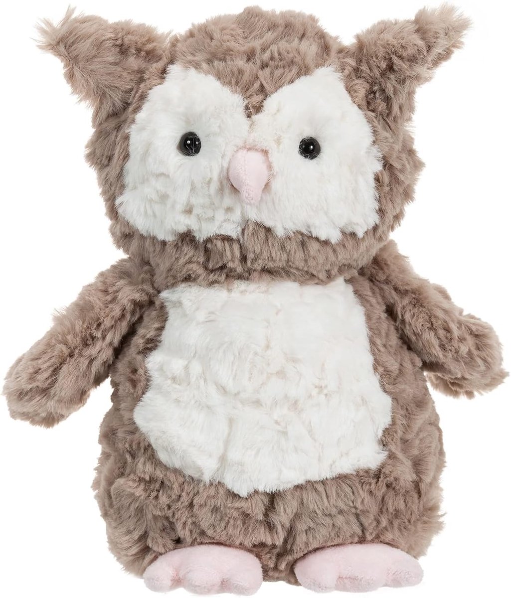 Knuffels bloem uil knuffel voor kinderen en baby's 25 cm