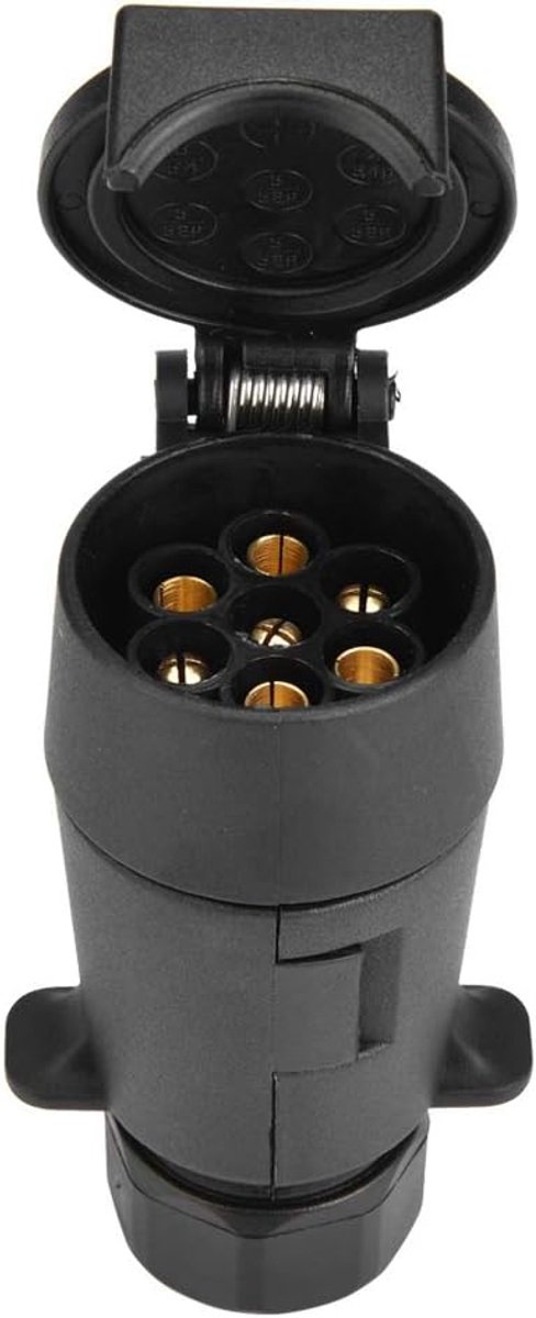 7 Dennen MachoTrailer Connectoren, 7 Pin Auto Trailer Socket Plug Adapter Draad Connector voor Caravan Trekhaak Towing 12V