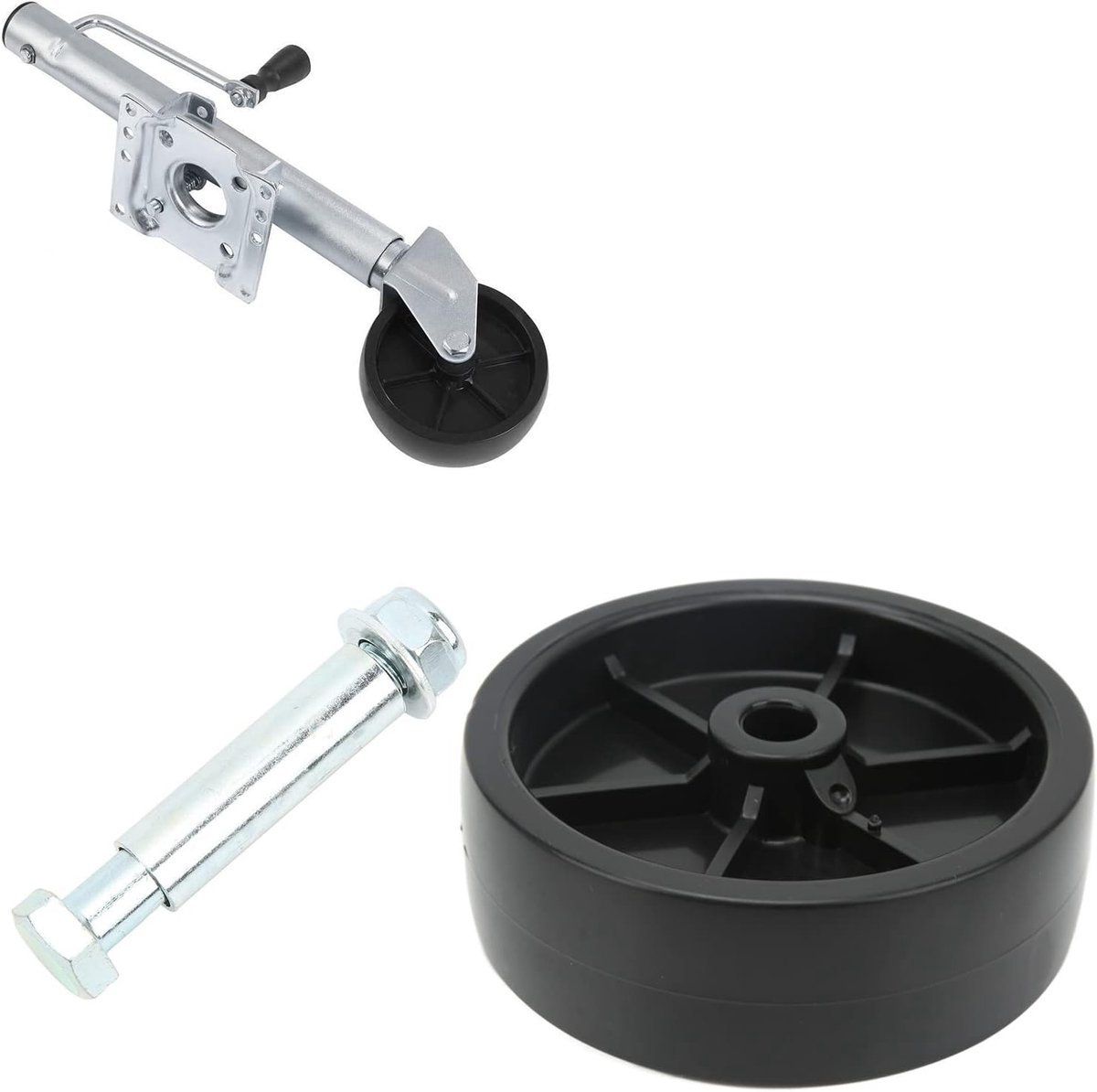 6 Inch Trailer Wheel Geschikt Voor Diverse Aanhangers En Karren Met 1200LB Draagvermogen En Bestendigheid Tegen Extreme Temperaturen