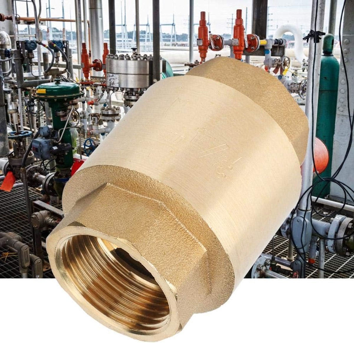 Terugslagklep, schroefdraad G1/2, G3/4, hoge precisie van messing, terugslagklep