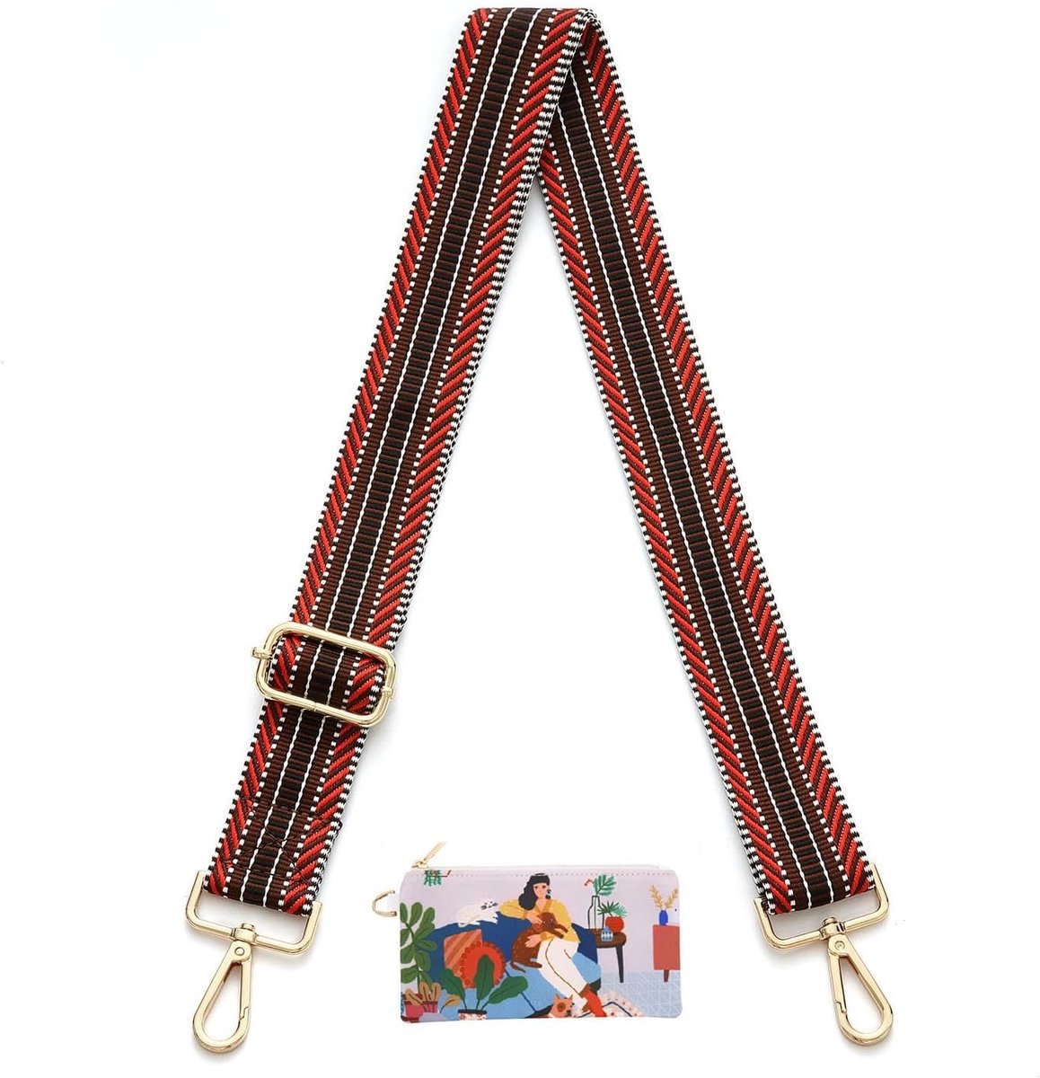 Riemen voor Handtassen Schouderriem Tas Riem Crossbody Tassen Strap met Clip Handtas Riem Tasschouderriem Vervanging voor Tassen Laptop
