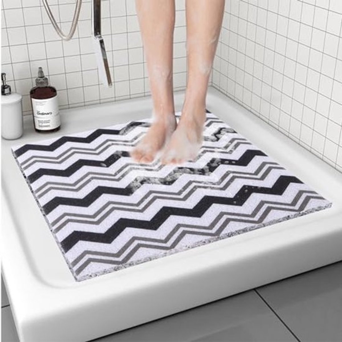 Antislip Douchemat 60 x 60 cm - Sneldrogende en Zachte Badmat voor Badkamer