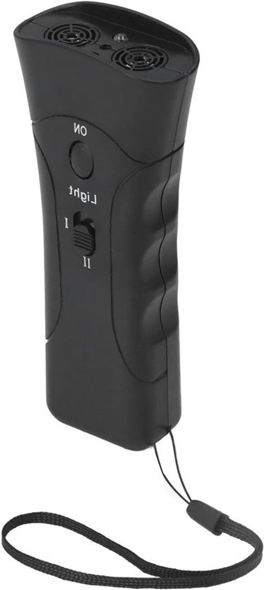 Handheld ultrasone hondafschrikkende trainer met LED - ergonomisch ontwerp voor hondentraining en dierenbescherming