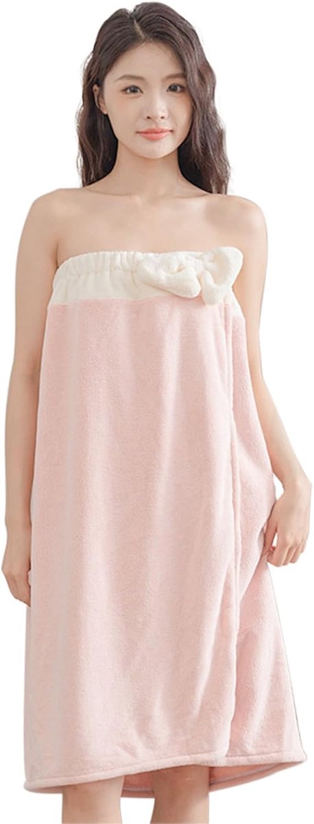 Saunakilt voor dames en meisjes, met klittenbandsluiting, saunahanddoek, saunahanddoek, saunahanddoek, badhanddoek, badrok, badstof, microvezel, sarong, kilt voor spa, douche, 140 x 80 cm