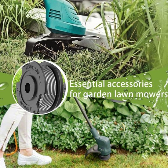 Spoel compatibel met Worx Art 23 SL 26 SL Rass Trimmer, vervangende spoellijn, nylon spoelen voor automatische toevoer (2 spoel) — afbeelding 2