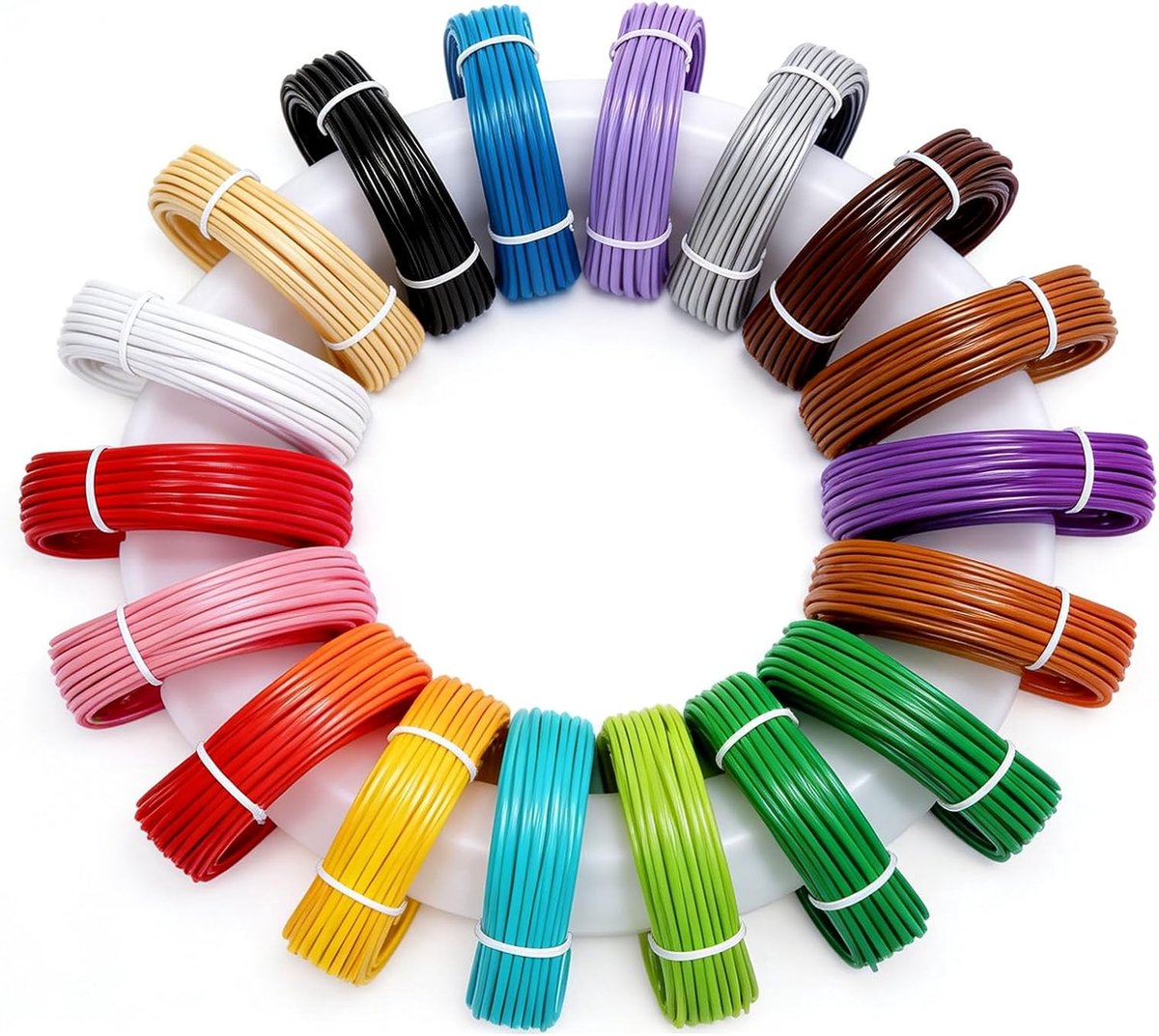20 rollen 3D-pen filament 1,75 mm PLA filament 3D printpen PLA filament 3D pen navullingen 3D printer accessoires pen navulling print filament per 10 m in totaal 200 m 3D-pen accessoires voor MYNT3D