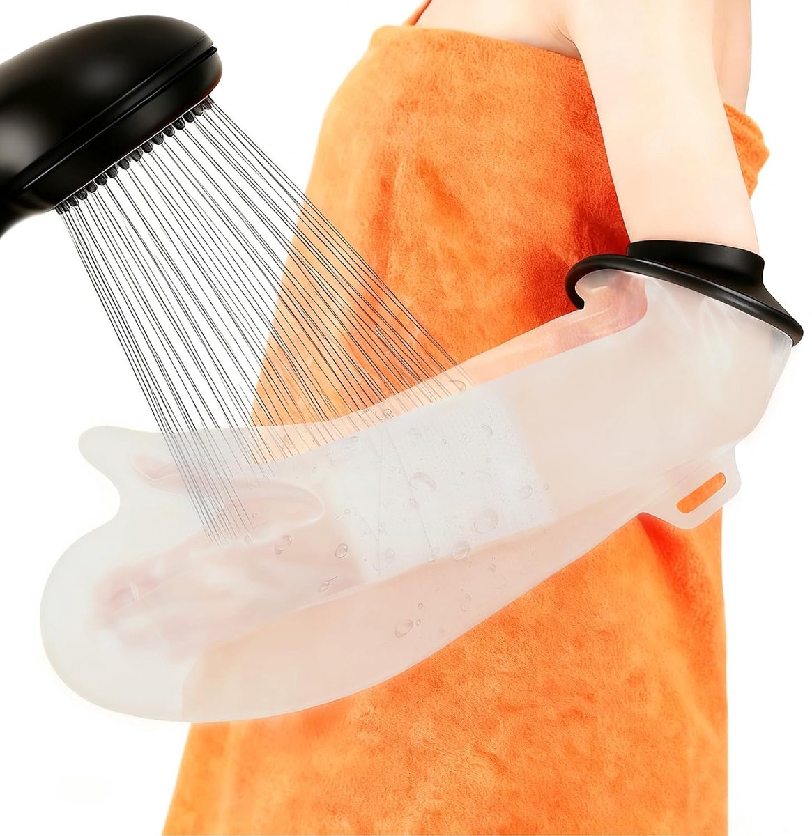 Gipsbescherming arm - herbruikbare douchebescherming met siliconen afdichting, waterdichte gipsarm voor douche, badkamer, operaties, latexvrij en huidvriendelijk
