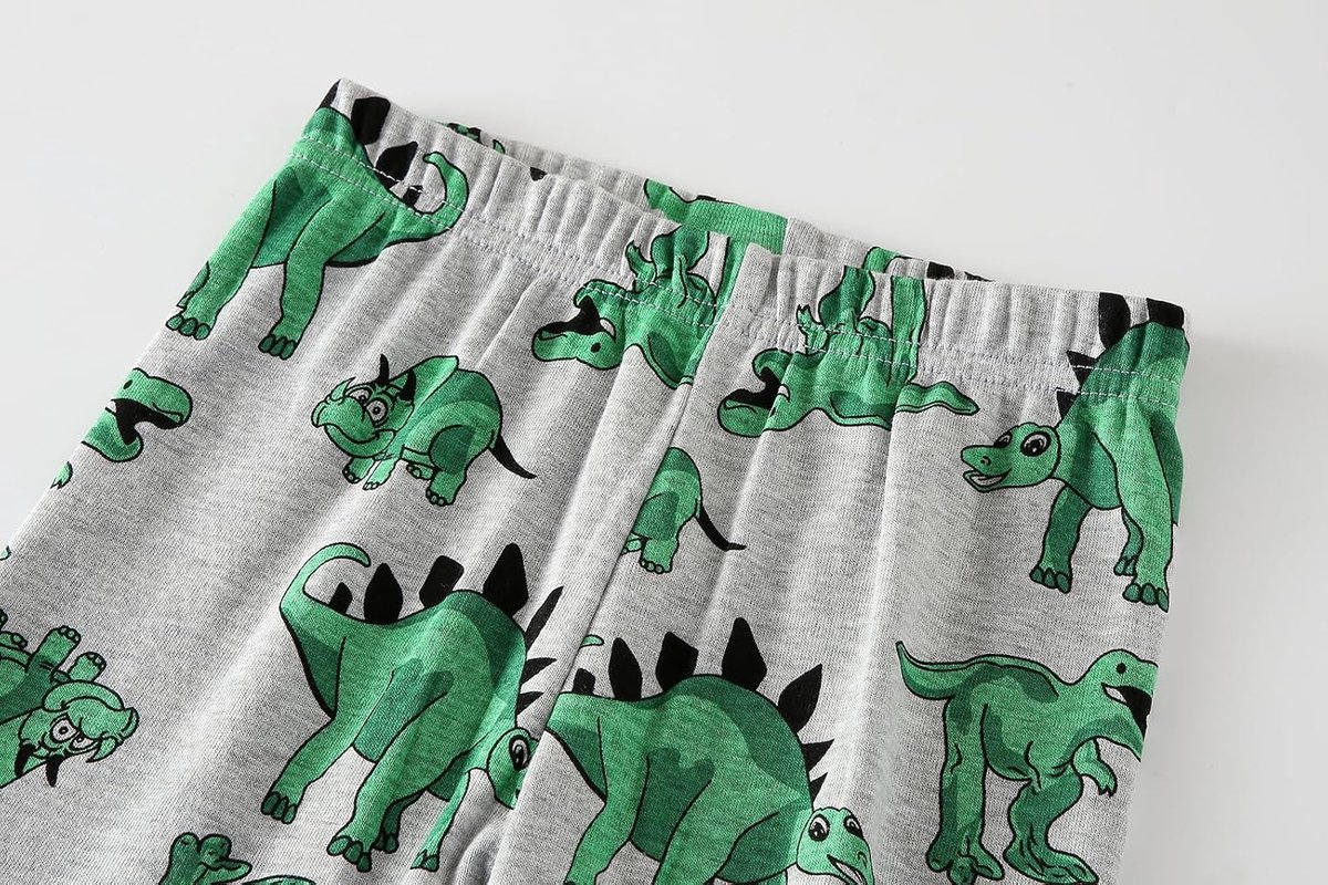 Kort, dinosaurus, haai, astronaut, pyjamaset, katoen, zomer, tweedelige nachtkleding voor kinderen van 1-12 jaar, maat 92-152