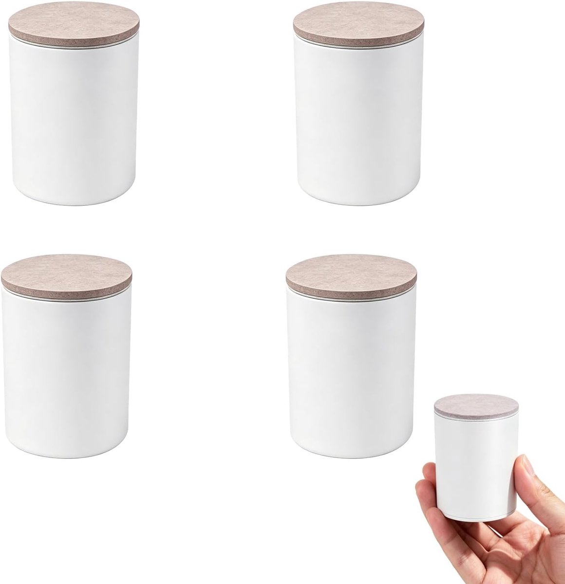 Meubelverhoging van koolstofstaal, 4 stuks meubelpoten om te lijmen, meubelverhoger, bedverhoger, diameter 6 cm, voegt 10 cm hoogte toe, voor sofa, bank, tafel, kast, bureau, verhoging, rond