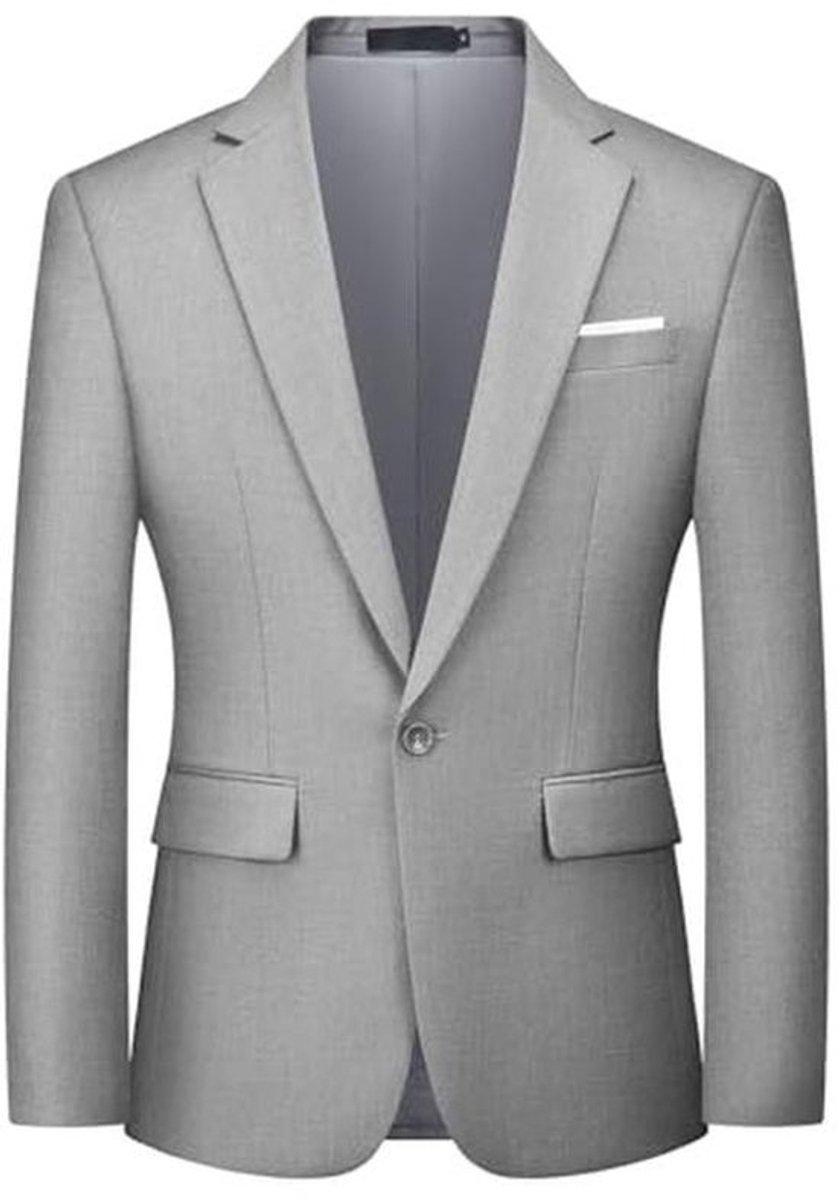 Sportief herenpak met slimfit stijl, blazer voor bruiloften en vrije tijd