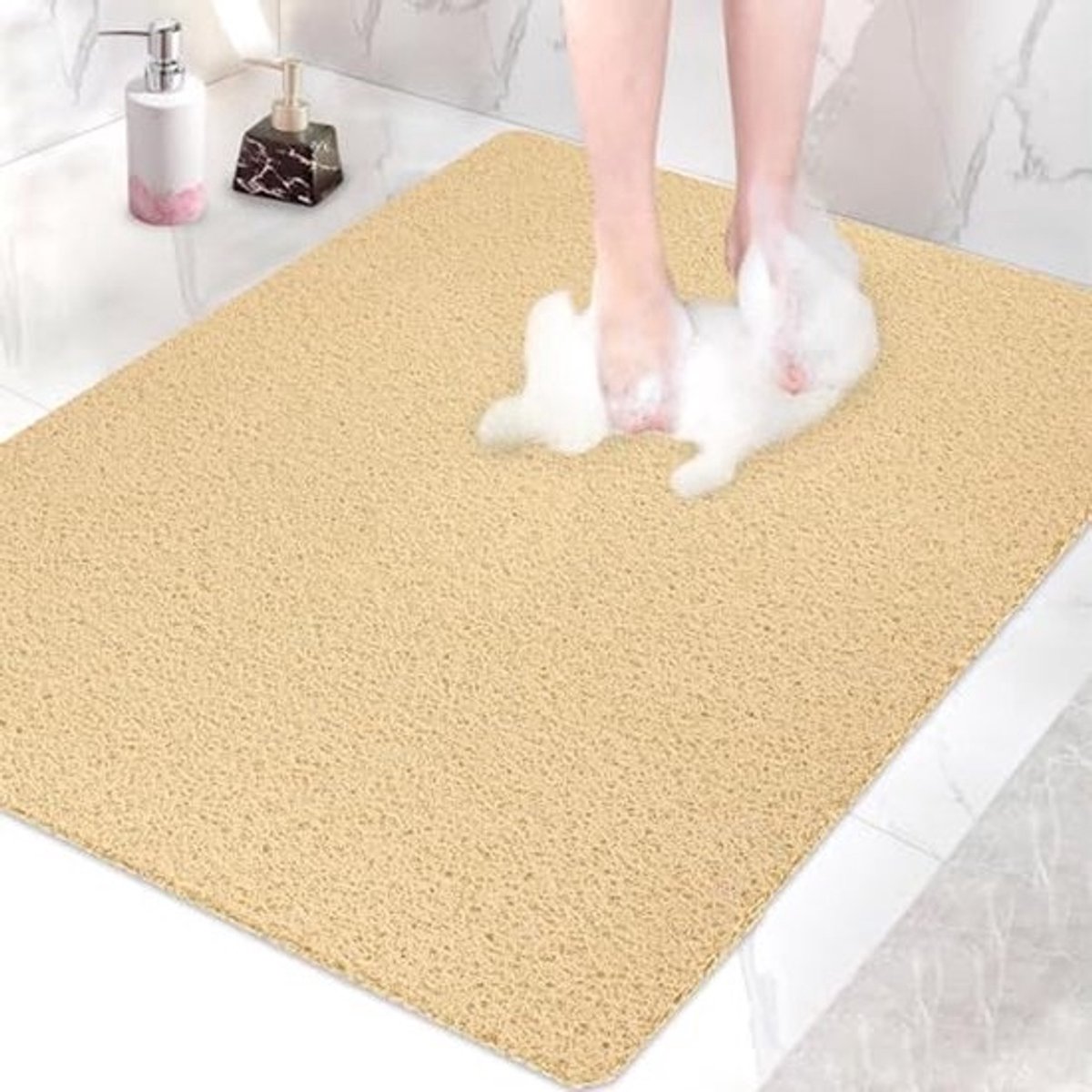 Antislip Douchemat Extra Groot 80 x 100 cm - Zacht Comfort en Sneldrogend