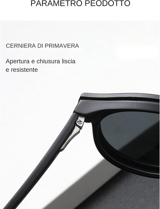 Zonneklep – gepolariseerde clip op uv-beschermglazen, niet-verblindend, retro-design, elegant framedesign, comfortabele pasvorm, licht, ideaal voor mannen en vrouwen — afbeelding 5