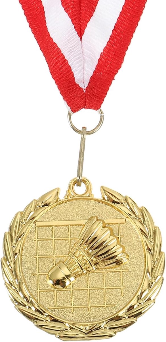 Gouden winnaarsmedaille met nekband, 5 cm, voor sportwedstrijden en evenementen