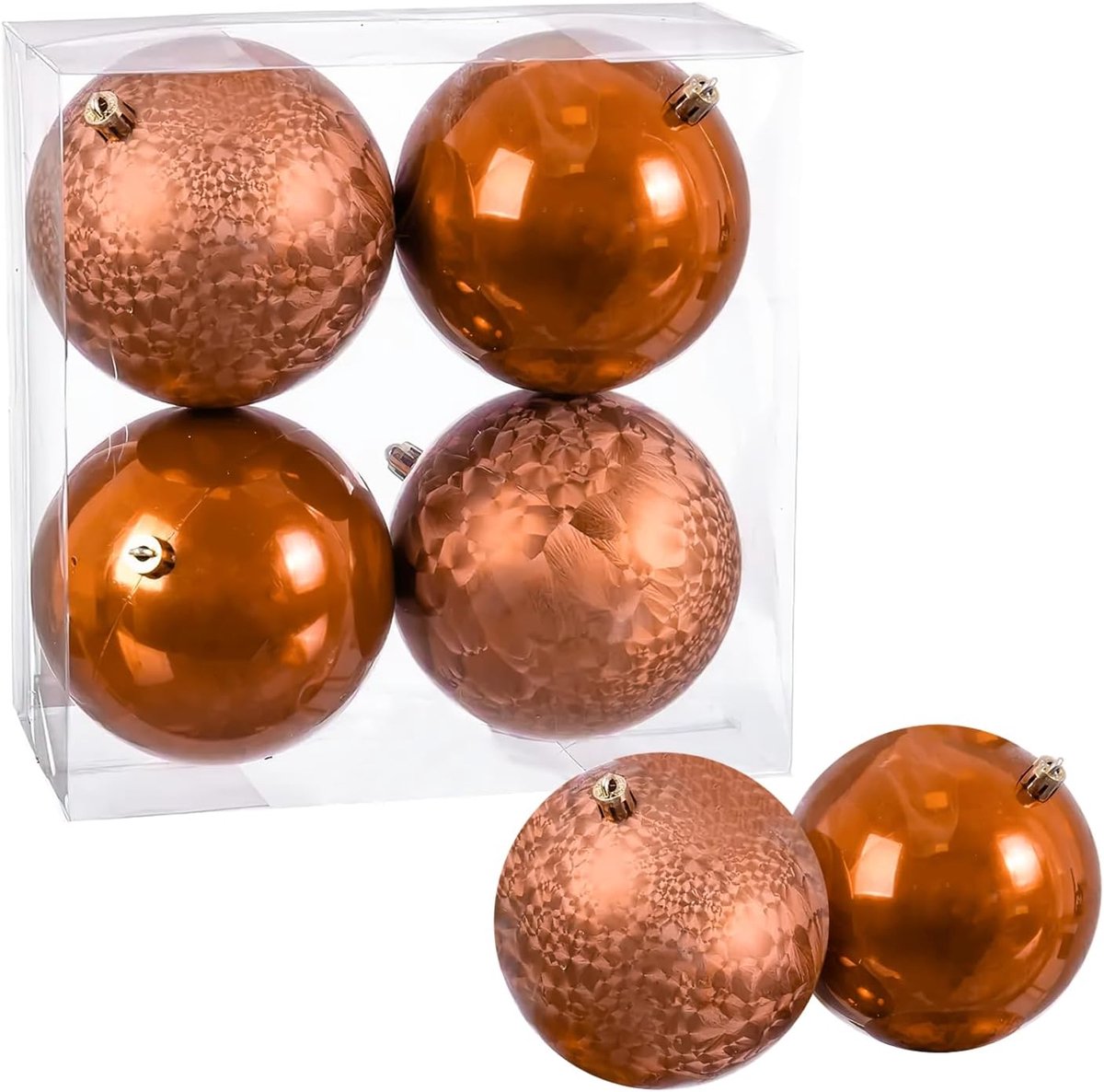 Kerstballen Rood Groot Ø 10cm, Kerstbal Ornamenten, Kunststof Kerstballen, Kerstboom Versieringen Ballen, Hangende Kerstboomdecoratie Kerstversieringen voor Kerstfeest, Vakantie, Huis