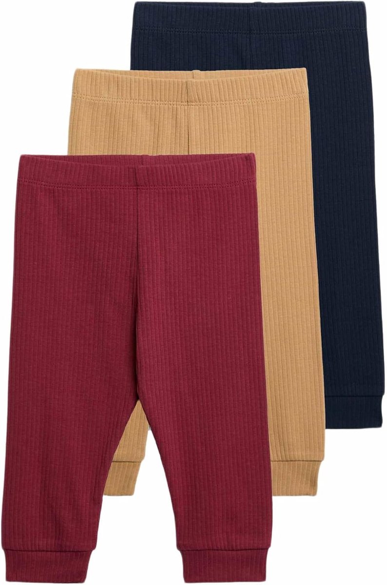 & Spencer Kids Unisex Katoen Broek 3-pack Regular