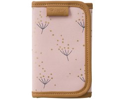 Fresk Portemonnee voor Meisjes – Billfold met Klittenbandsluiting – Pasjeshouder – Portefeuille Kinderen - Roze - Dandelion