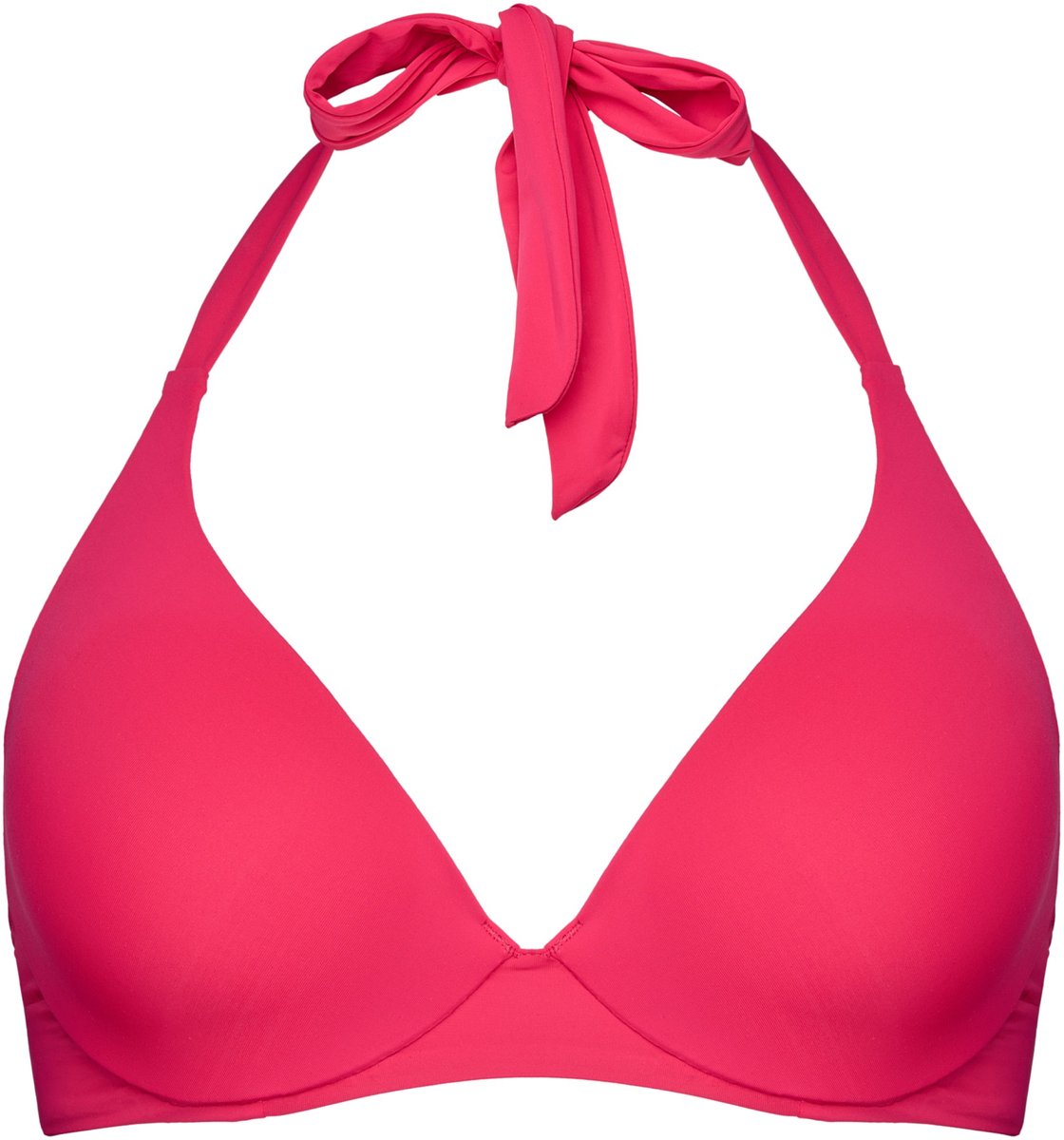 ESOTIQ Base3 - Triangel bikinitop - Gewatteerde cups - Intensief roze
