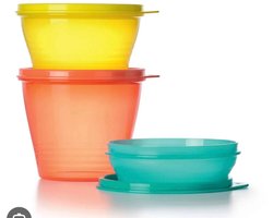 Tupperware classico set van 3