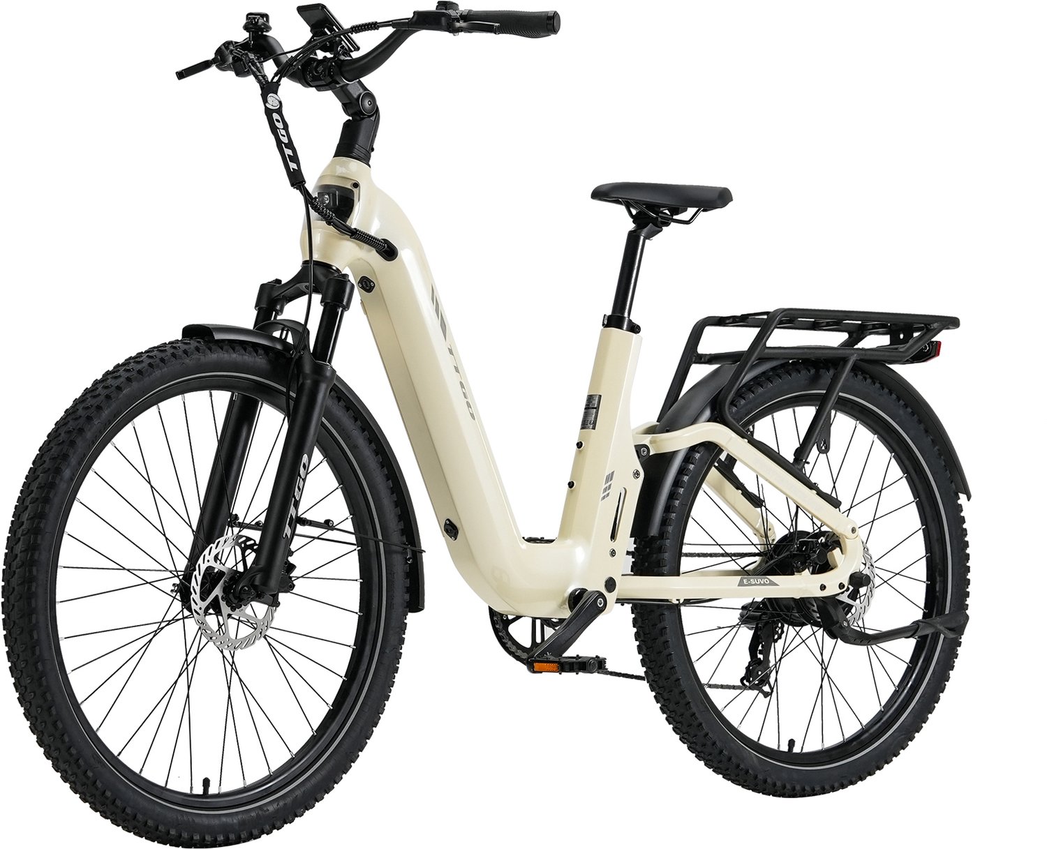 TTGO E-SUVO E-bike 25 km u 27.5inch 100km actieradius 250W motor 48V15Ah accu 70NM Wit