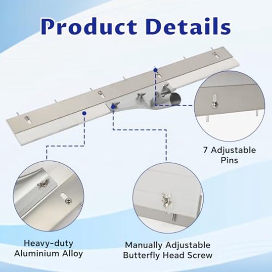 Professionele Pin Leveller voor Nivellering van Vloeren 60 cm — afbeelding 3