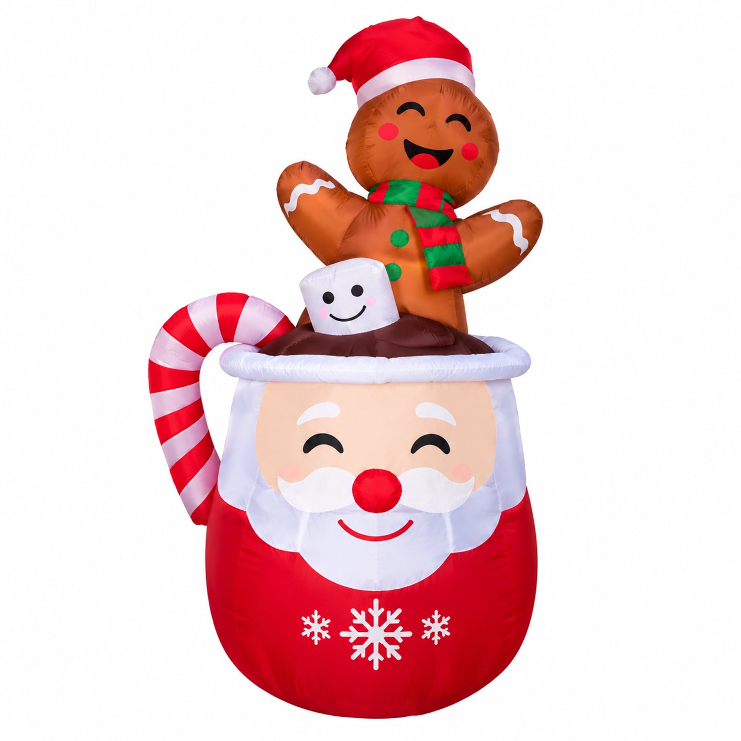 Lamor Opblaasbare kerstdecoratie - Kerst decoraties - Kerstmis - Gingerbread - Kerstversiering - 180 cm - Binnen en buiten