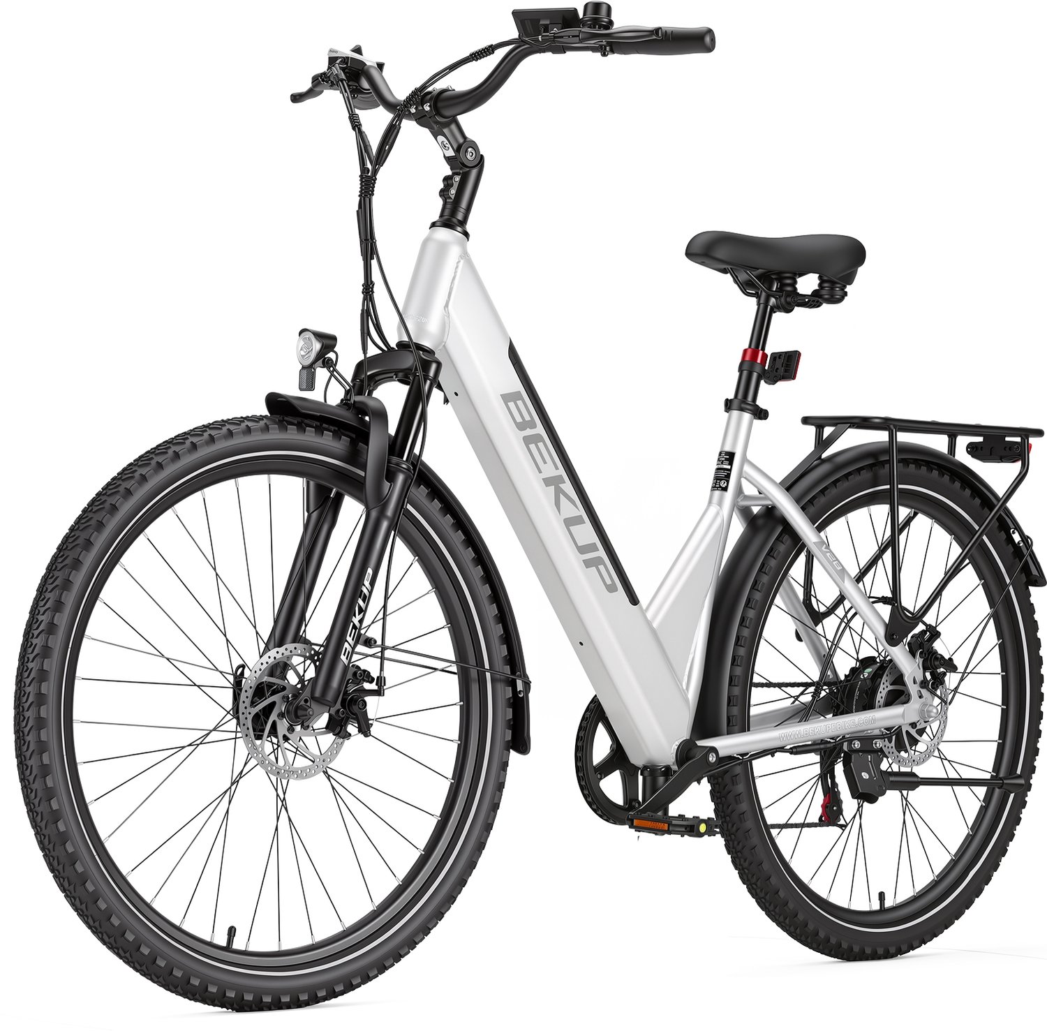 Bekup V28 E-bike 75km actieradius 36V 14.5Ah accu Topsnelheid 25 km u Zilver