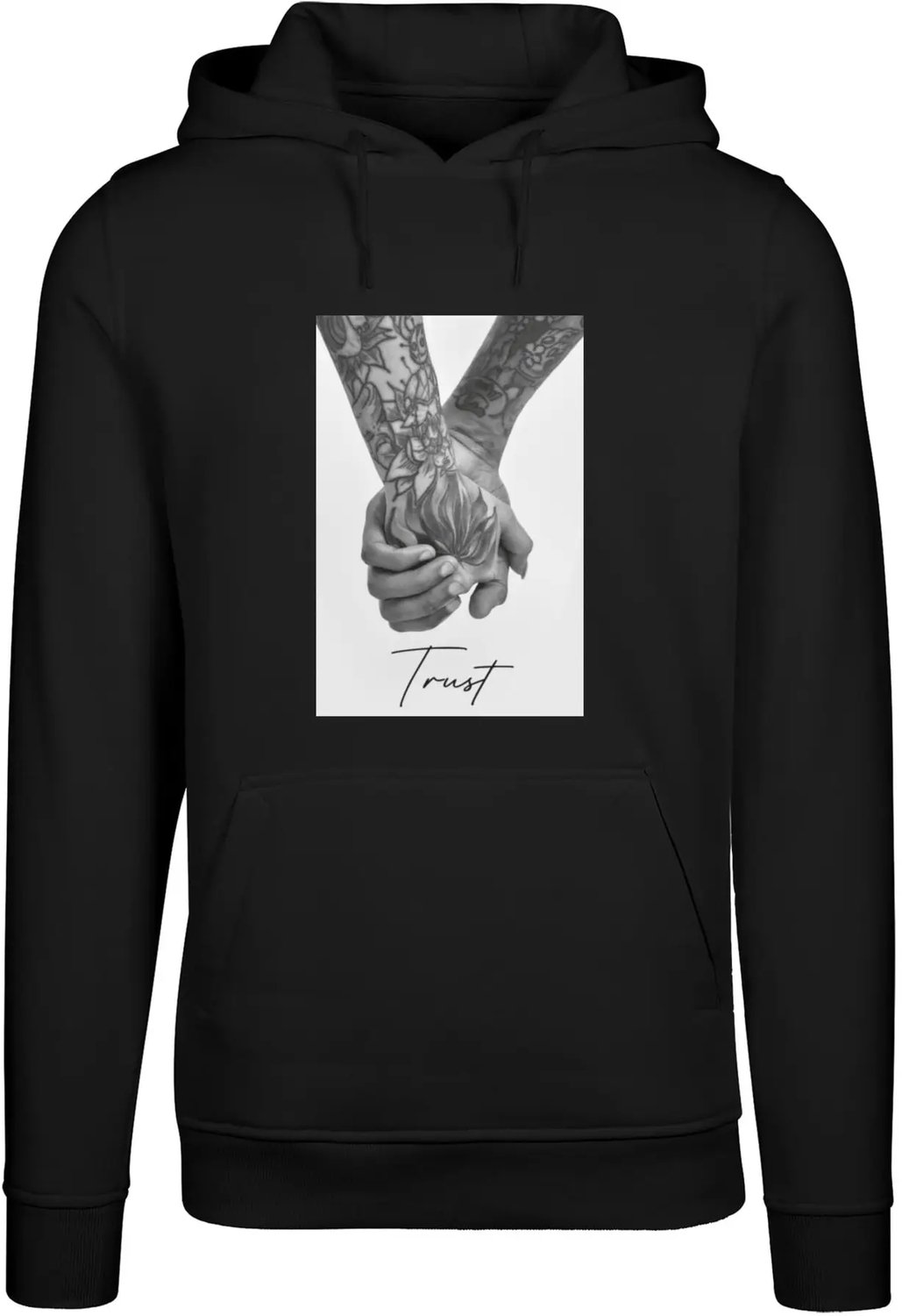 Hoodie Mister Tee Trust 2.0 New Heavy Zwart