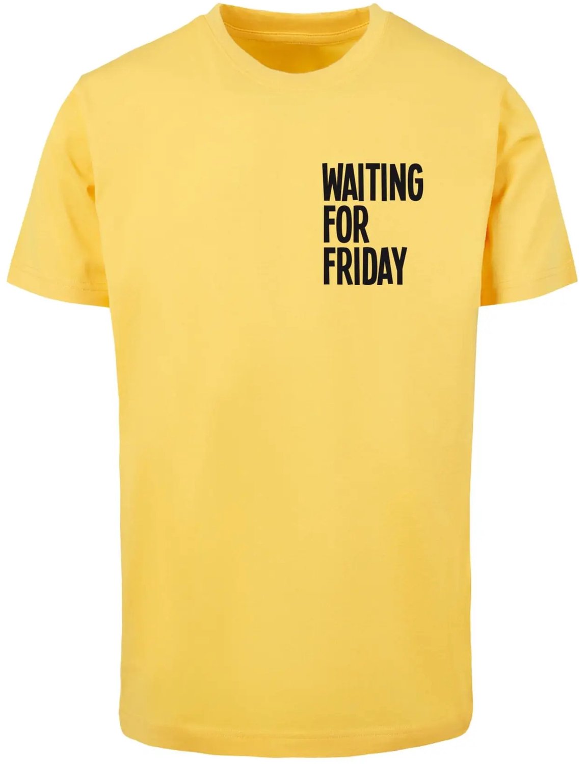 T-shirt met ronde hals Mister Tee Waiting For Friday Geel