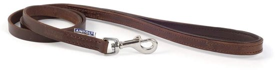 Hondenriem - Leren - Kastanje - 22 mm x 100 cm — afbeelding 2